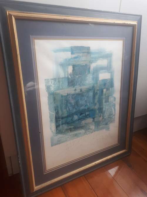 Mixed Media Artwork - Signed & Marked Cape Town Waterfront