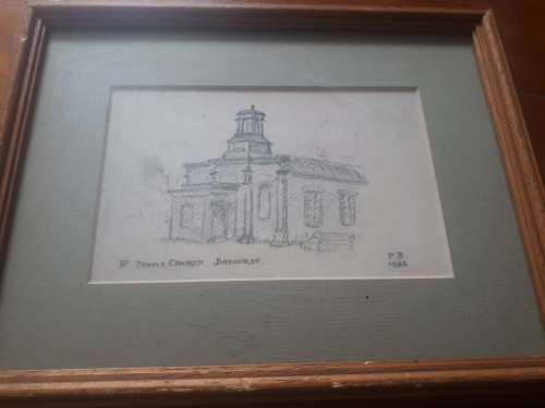 St John`s Church Bathurst Signed & Dated Etching P.B 1982
