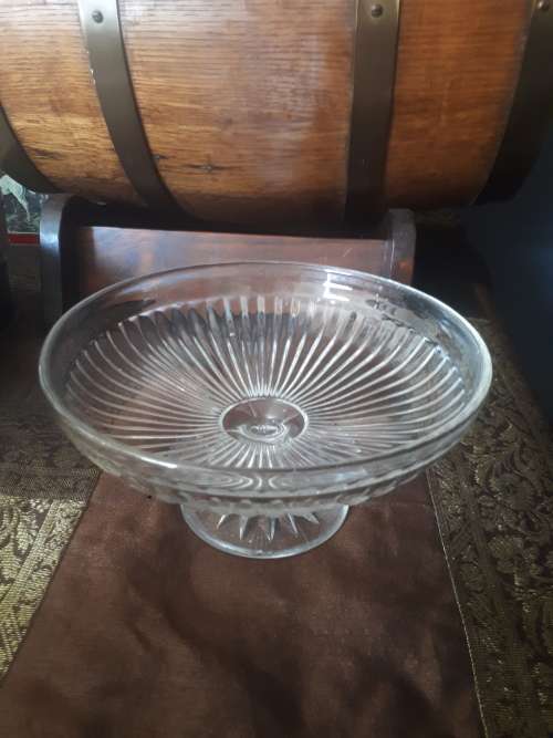 Stunning Czechoslovakian Cut Glass Sweet Dish