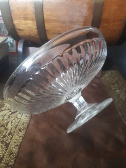 Stunning Czechoslovakian Cut Glass Sweet Dish