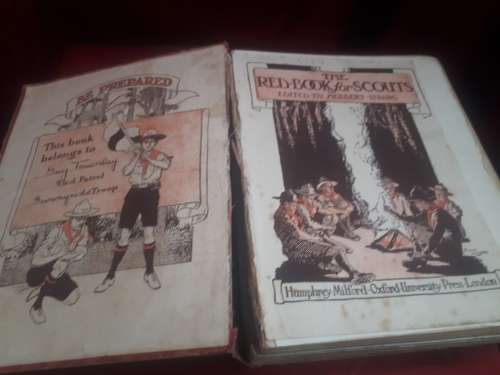 Circa 1911 The Red Book For Scouts Clothcover
