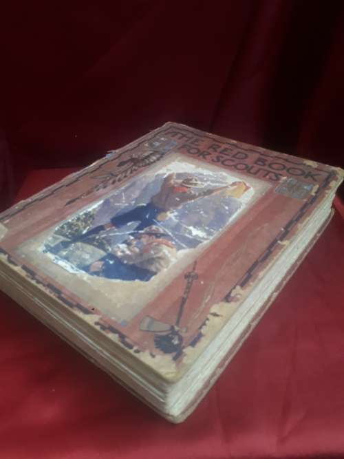 Circa 1911 The Red Book For Scouts Clothcover
