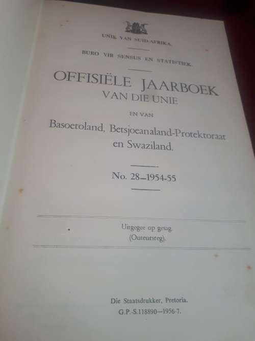 Offisiele Jaarboek van die Unie van Suid Afrika No 28 (1954-55)