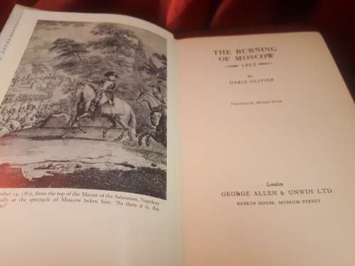 The Burning of Moscow 1812 - Daria Olivier (1966 Hardcover)