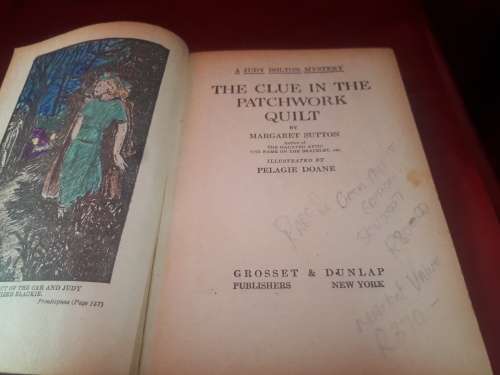 Rare 1941 First Edition `The Clue In The Patchwork Quilt by Margaret Sutton