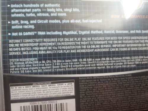 Need For Speed Underground PC Boxset