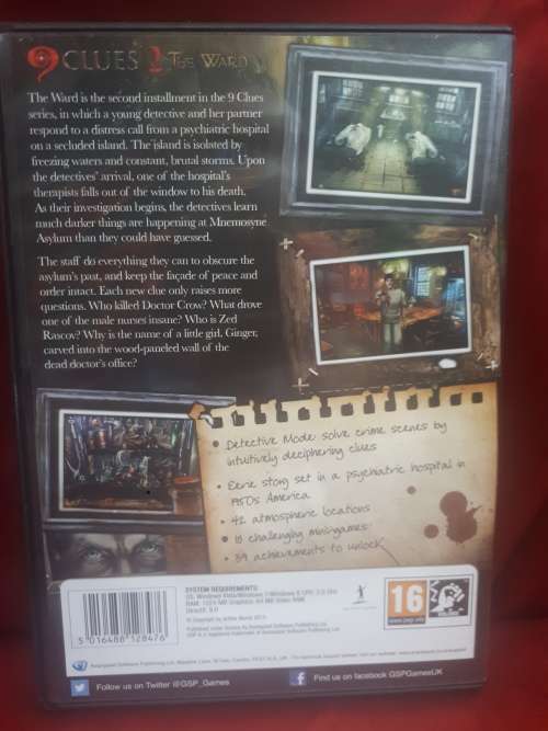 CLUES 2 `THE WARD` PC