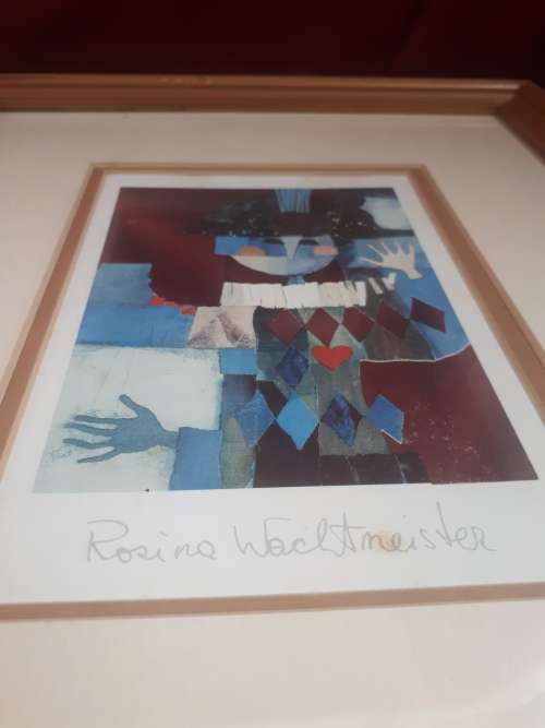 Rosina Wachtmeister (1939 - ) Popular Austian Artist Foil Mixed Media - Signed