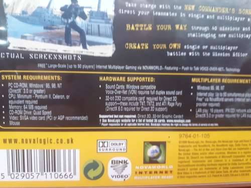 RETRO 1999 DELTA FORCE 2 `PC`