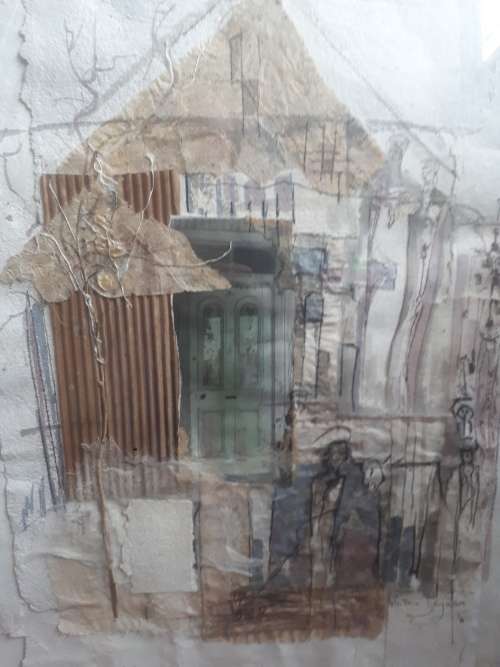 Large Beautifully Framed Mixed Media Artwork by Popular SA Artist Victoria Dryden - Signed