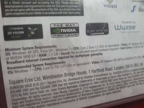 Dungeon Siege III LIMITED EDITION PC