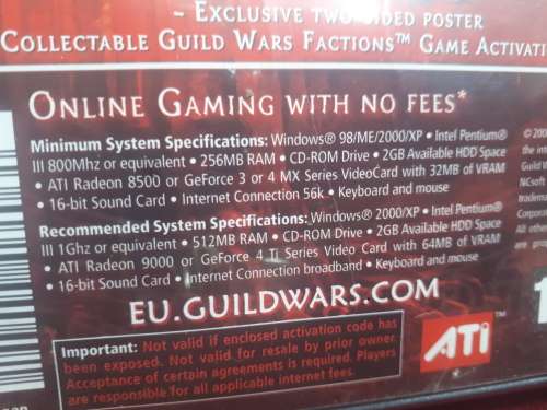 Guild Wars Factions PC