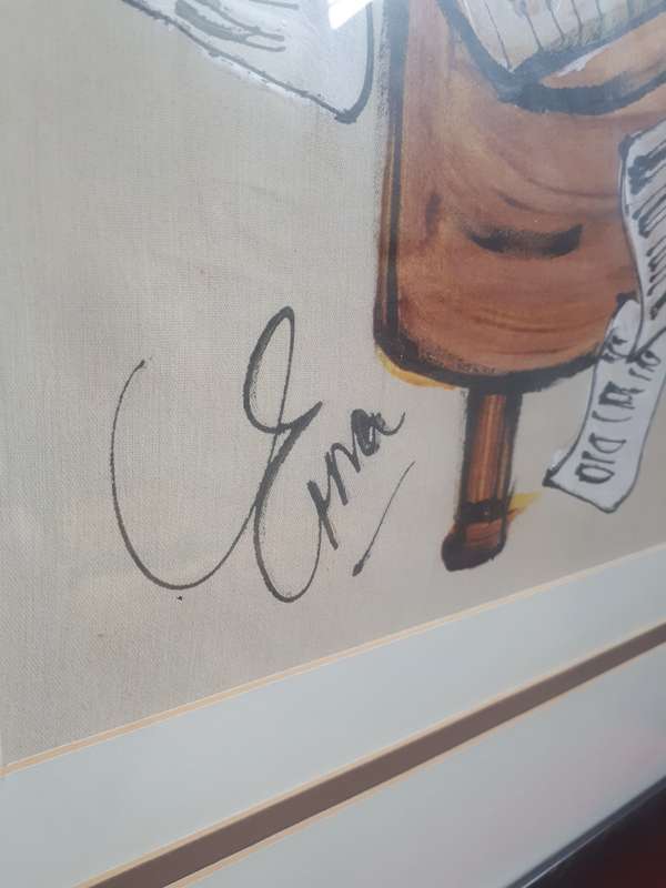 Popular SA Artist Erna Basson Oil on Canvas `The Jazz Band` Signed