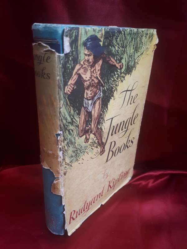 Circa 1953 `The Jungle Books` by Rudyard Kipling Illustrated Clothcover