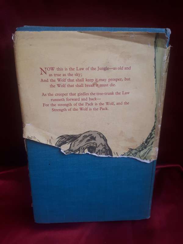 Circa 1953 `The Jungle Books` by Rudyard Kipling Illustrated Clothcover