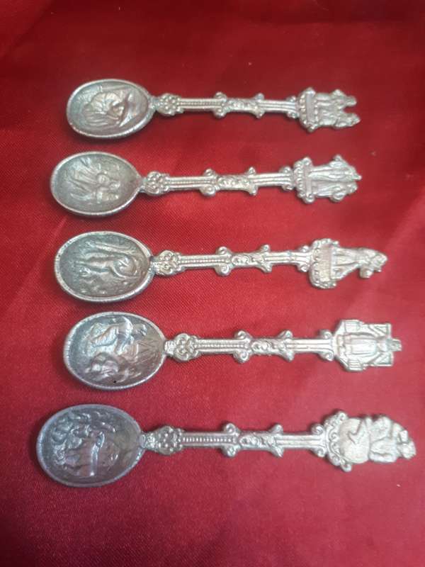 5 x Vintage Dutch Mustard Spoons