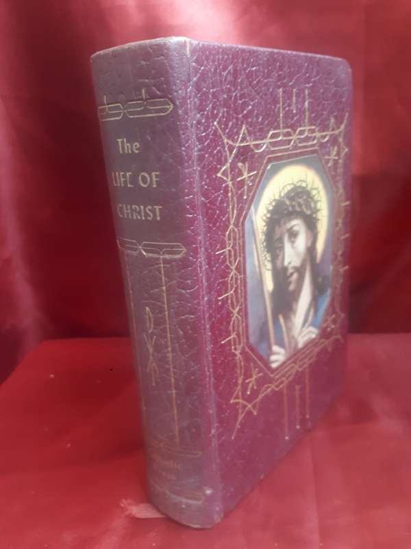 Beautiful 1958 Leather Bound `The Life of Christ` In His Own Words - Illustrated