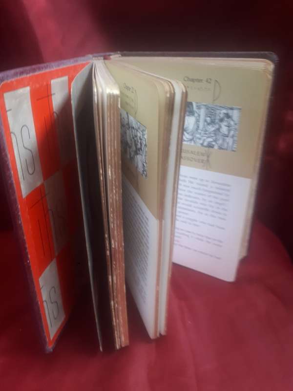 Beautiful 1958 Leather Bound `The Life of Christ` In His Own Words - Illustrated