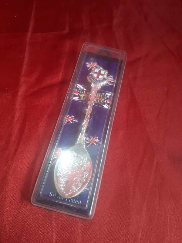 Retro London Silver Plated Souvenir Spoon In Case
