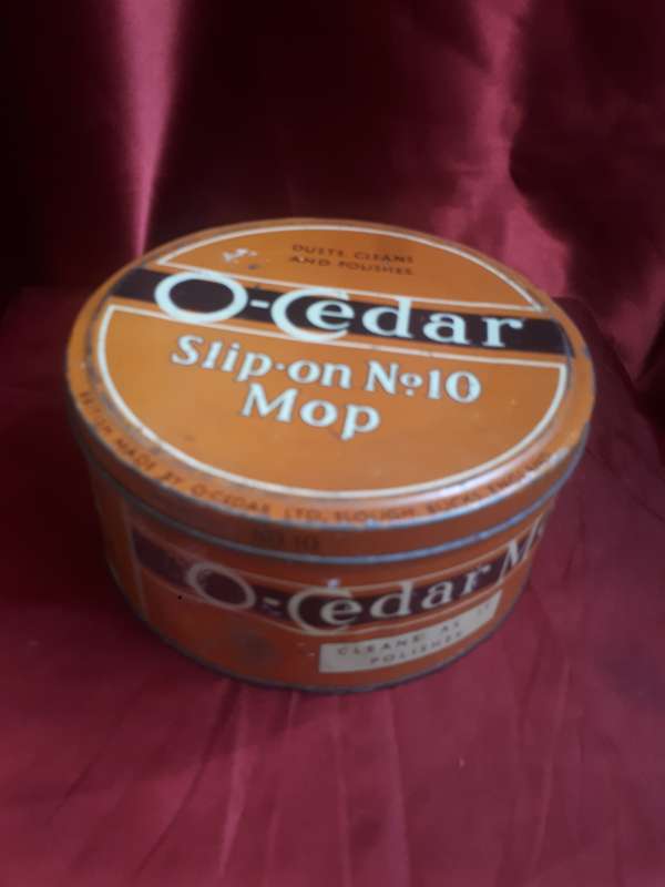 (1920 - 1969) O-Cedar Slip on No 10 Mop Tin