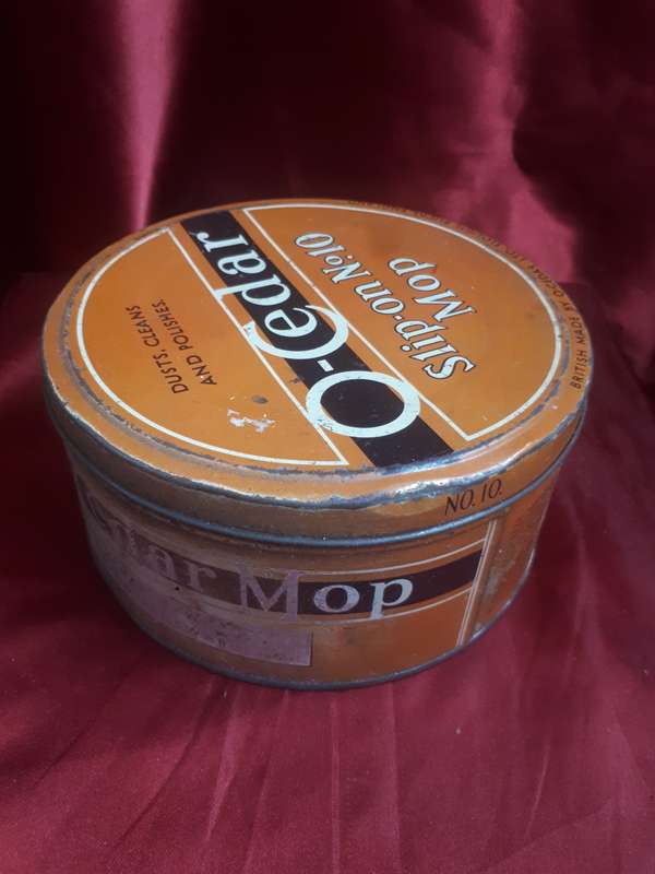 (1920 - 1969) O-Cedar Slip on No 10 Mop Tin