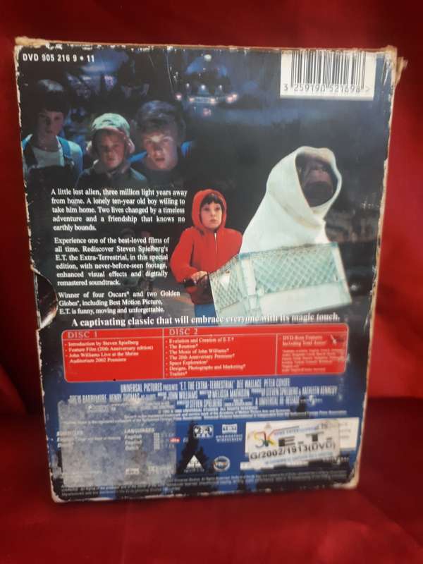 2002 E.T. The Extra Terrestrial 2 Disc Special Edition DVD Boxset
