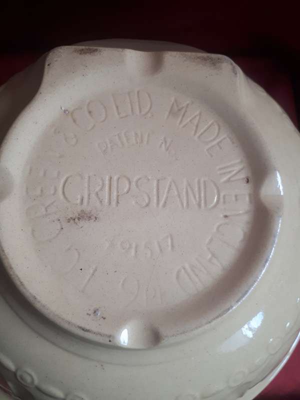 Vintage Green & Co Ltd `Gripstand` Ceramic Glazed Mixing Bowl