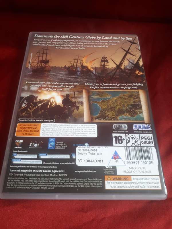 EMPIRE TOTAL WAR PC