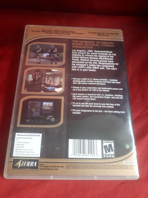 SWAT 3 CLOSE QUARTERS BATTLE ELITE EDITION PC