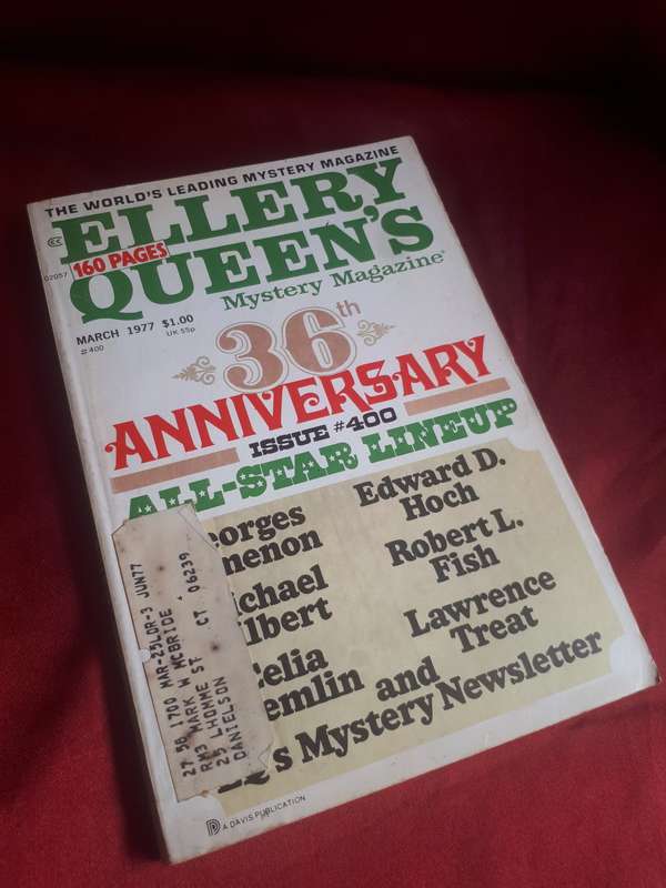 March 1977 #400 Ellery Queens Mystery Magazine