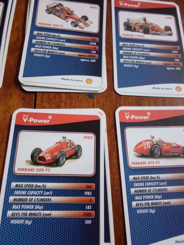 Shell V Power 2007 Ferrari Trading Cards Complete 24\24 + Extras