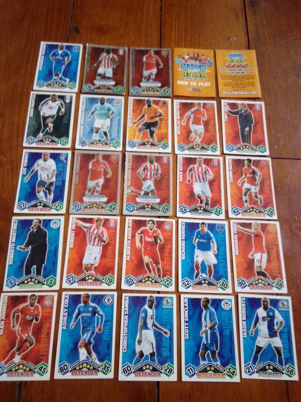 23 x TOPPS Barclays 2009/2010 Trading Cards