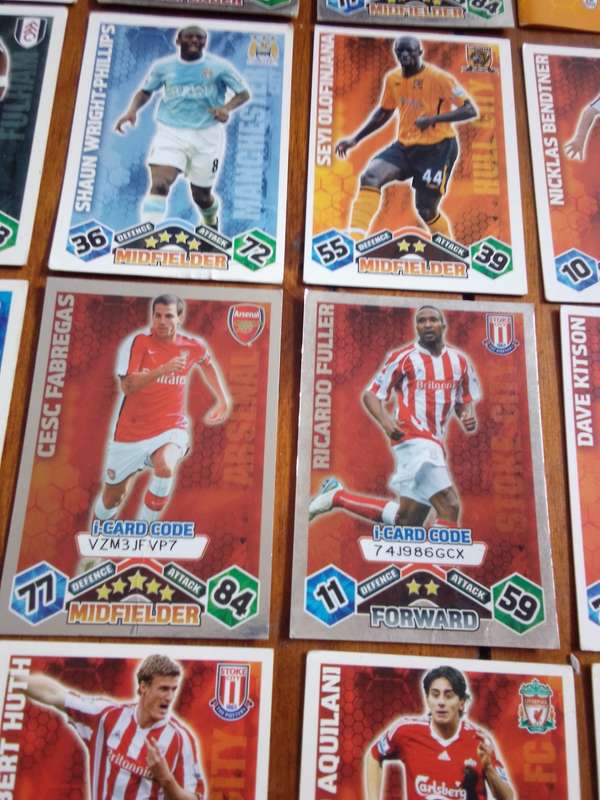 23 x TOPPS Barclays 2009/2010 Trading Cards