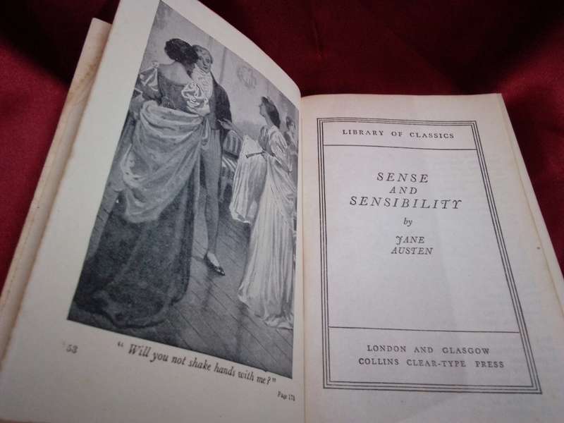 1910 - 1940 Collins Pocket Edition `Sense And Sensibility` Jane Austen