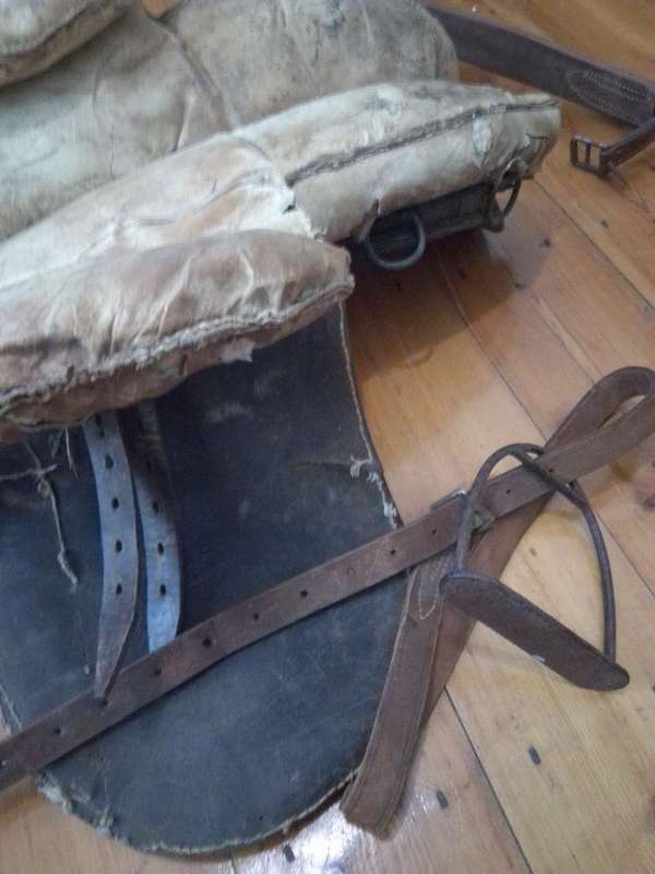 Boer War Era Saddle - Inscribed Johan Van Wyk 1899