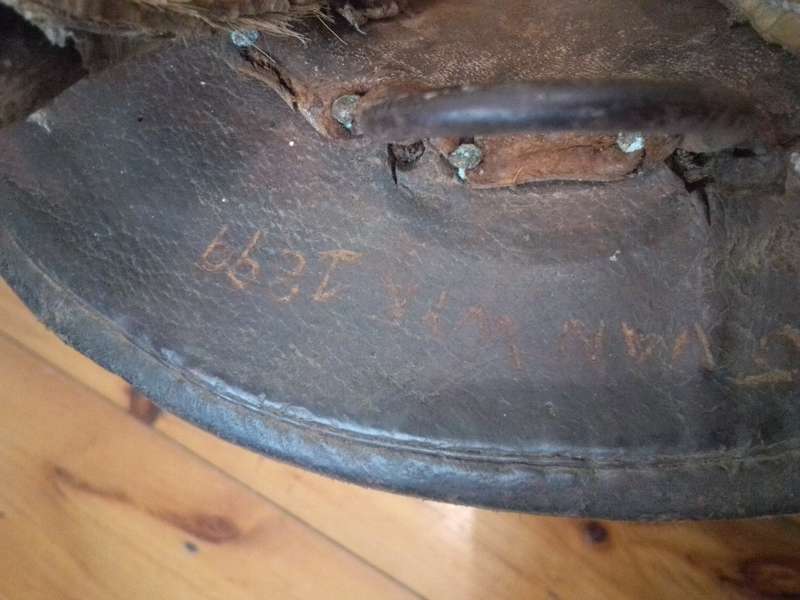 Boer War Era Saddle - Inscribed Johan Van Wyk 1899
