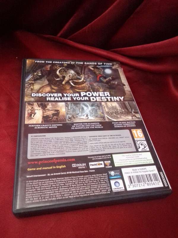 PRINCE OF PERSIA THE FORGOTTEN SANDS `PC`