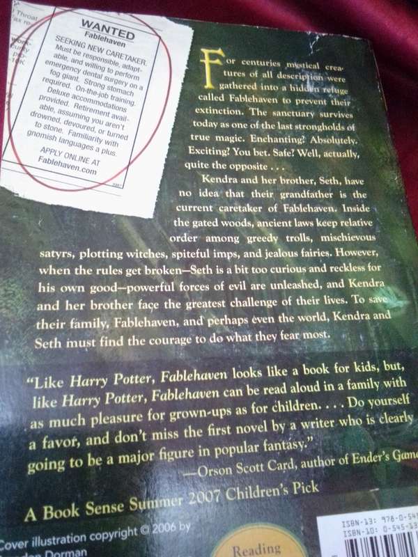 FABLEHAVEN 2008 PAPERBACK By Brandon Mull