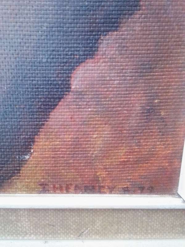 Beautiful Oil on Board 'Mountain Range' by American Artist I Heaney 79`