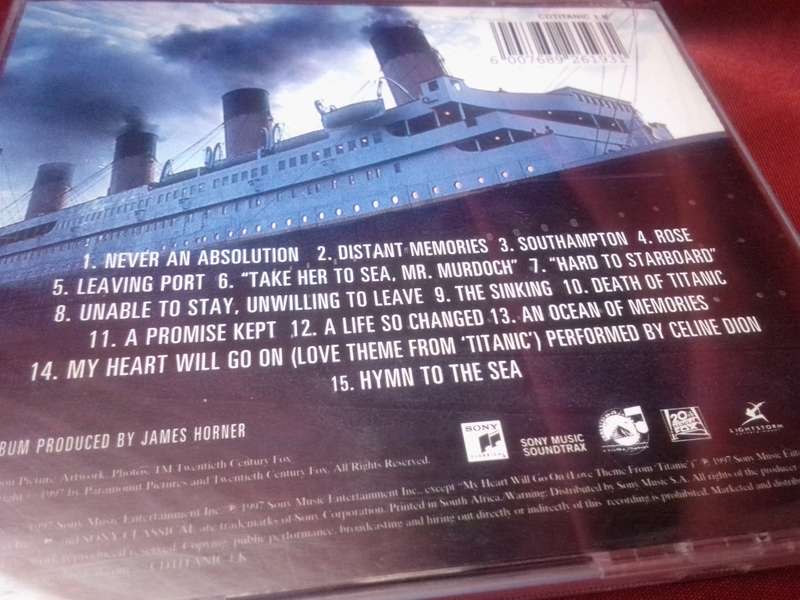 TITANIC SOUNDTRACK CD