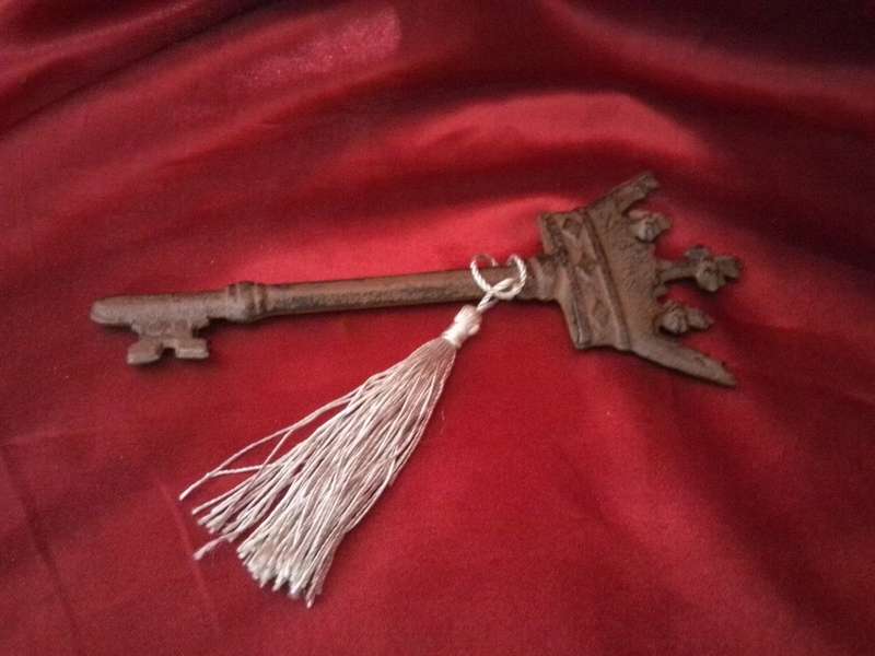 Vintage Queens Crown Iron Key