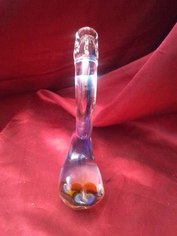 Beautiful Tall Murano Glass Swan