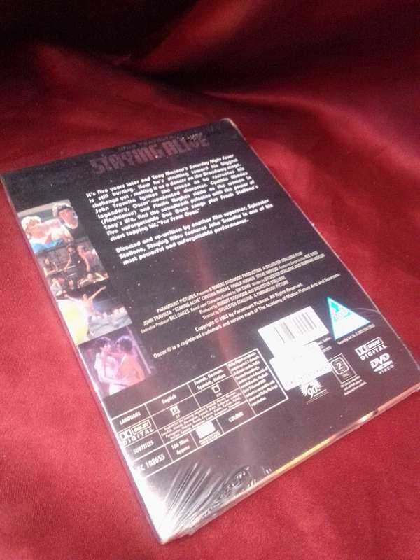 2002 Release of John Travolta `Staying Alive` Factory Sealed DVD