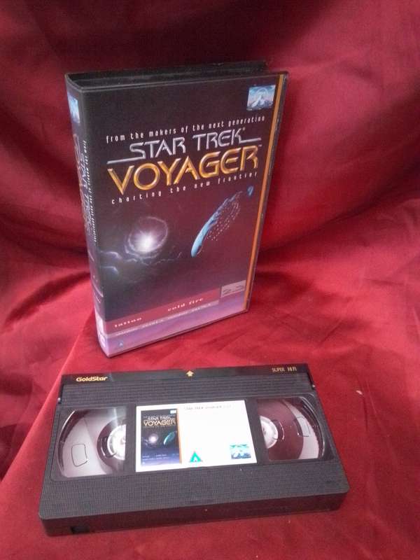1995 Star Trek Voyager VHS Cassette Episodes `Tattoo` `Cold Fire`