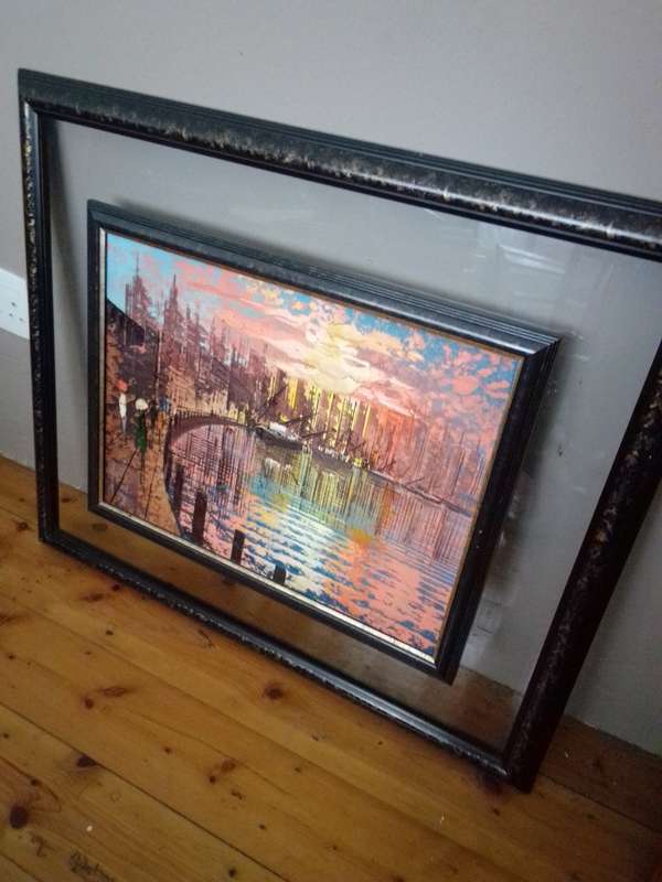 Famous SA Artist Pierre De Villiers (1921 - 2007) Oil on Board Signed & Dated 1994