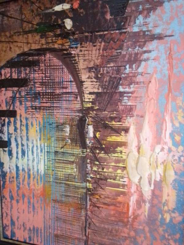 Famous SA Artist Pierre De Villiers (1921 - 2007) Oil on Board Signed & Dated 1994