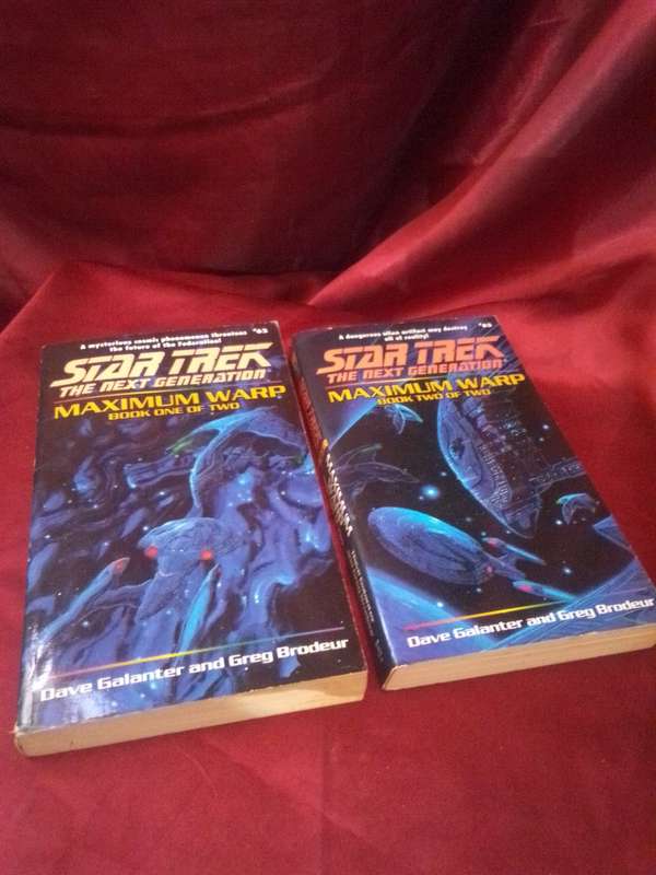 Star Trek TNG Maximum Warp Book 1 & 2 of (2)