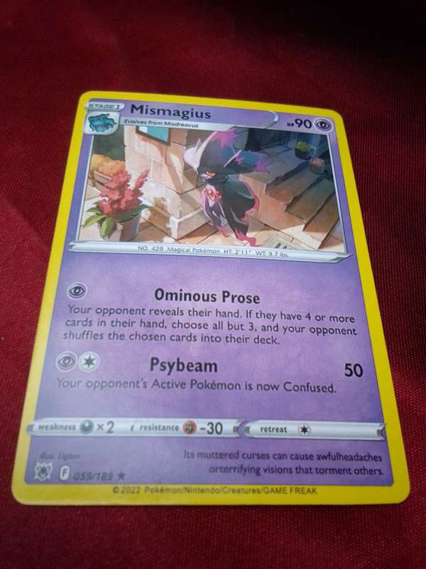 Pokemon Silver Tempest `Mismagius`