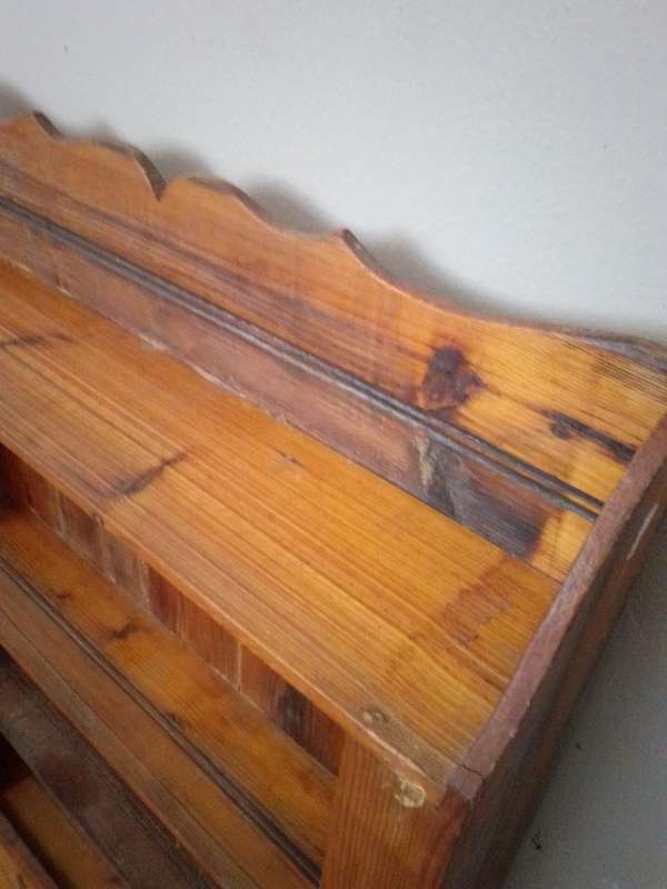 Stunning Old Farmhouse Oregon Pine Kitchen Rack (Large)