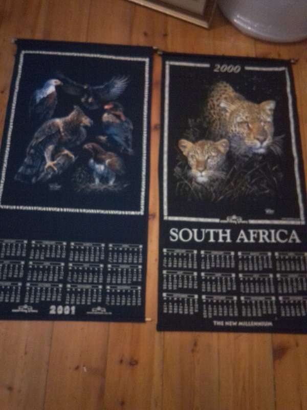 Popular SA Artist Peter Stewart (1966 - )Original Cloth Calendars
